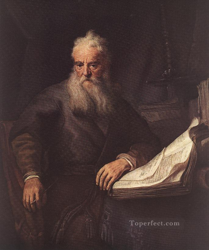 使徒パウロの肖像画 レンブラント油絵